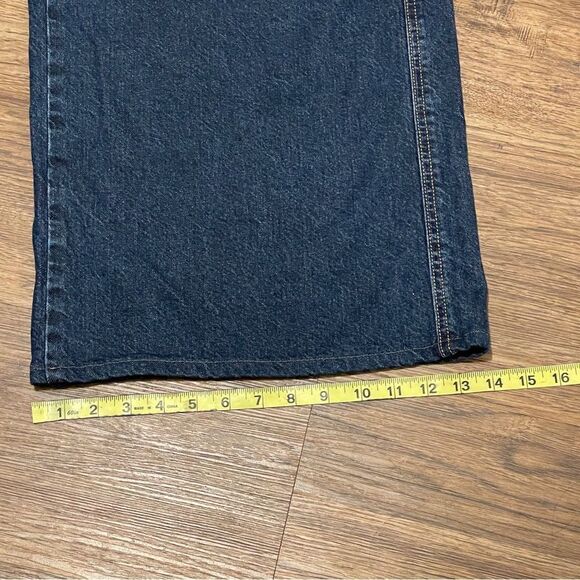 We The Free Curvy Gia Wide Leg High Waist Jeans in Baltic Blue Size 31 - Picture 5 of 15